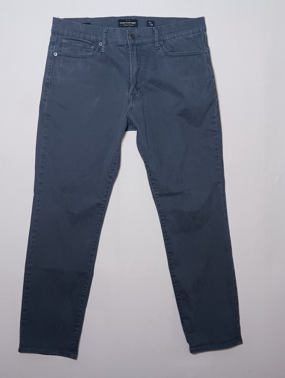 Lucky Brand Mens 121 Slim Fit Chino Pants 36X30 Slate Gray